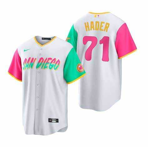 Men's San Diego Padres #71 Josh Hader White 2022 City Connect Cool Base Stitched Jersey,We sell and wholesale Men's San Diego Padres #71 Josh Hader White 2022 City Connect Cool Base Stitched Jersey on line form chian!